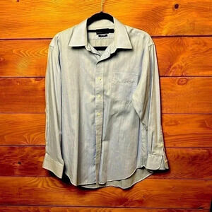 Men’s LAUREN RALPH LAUREN NON IRON LIGHT BLUE‎ DRESS SHIRT. SIZE 16.  32/33